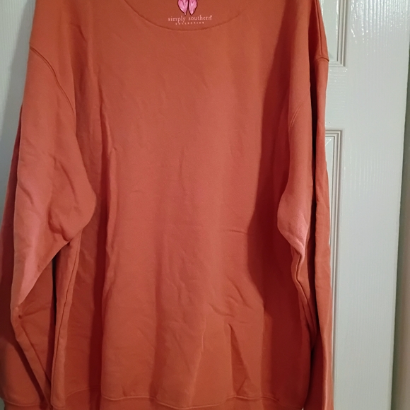 Simply Southern Pumpkin Spice Sweatshirt - Orange and Pink - Picture 3 of 4